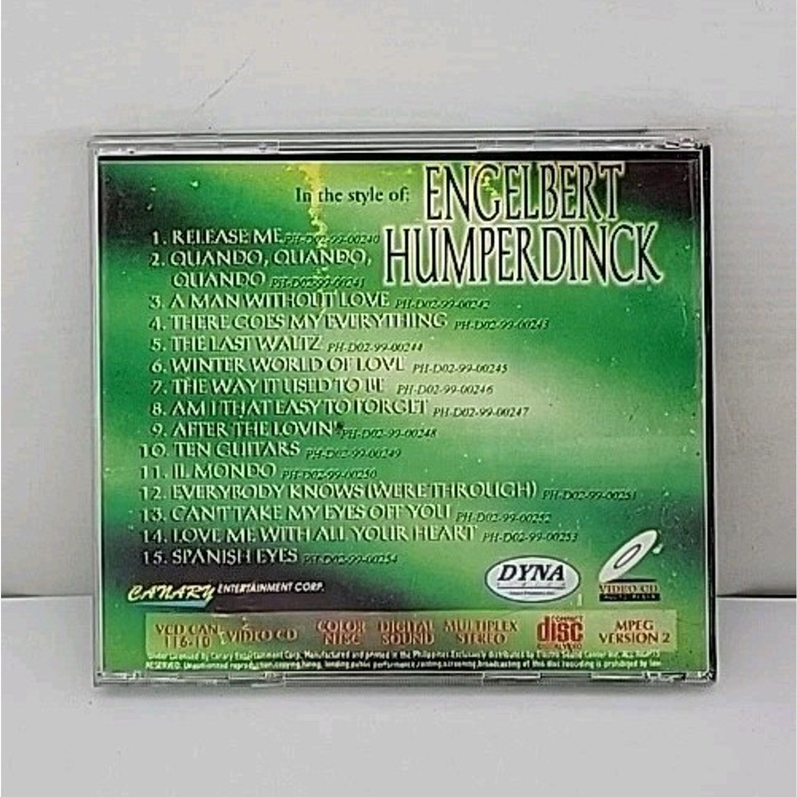 Engelbert Humperdinck Video Karaoke CD