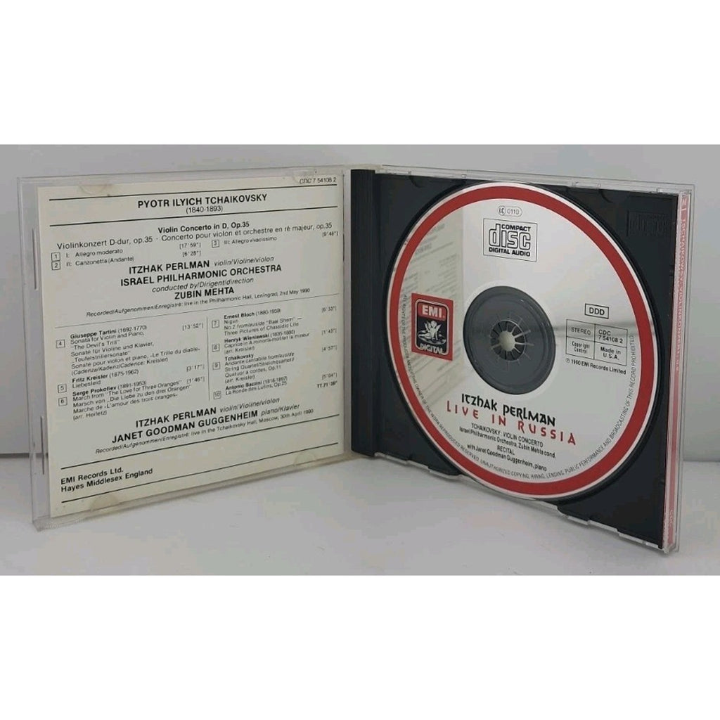 Live in Russia by Itzhak Perlman (CD, 1991)