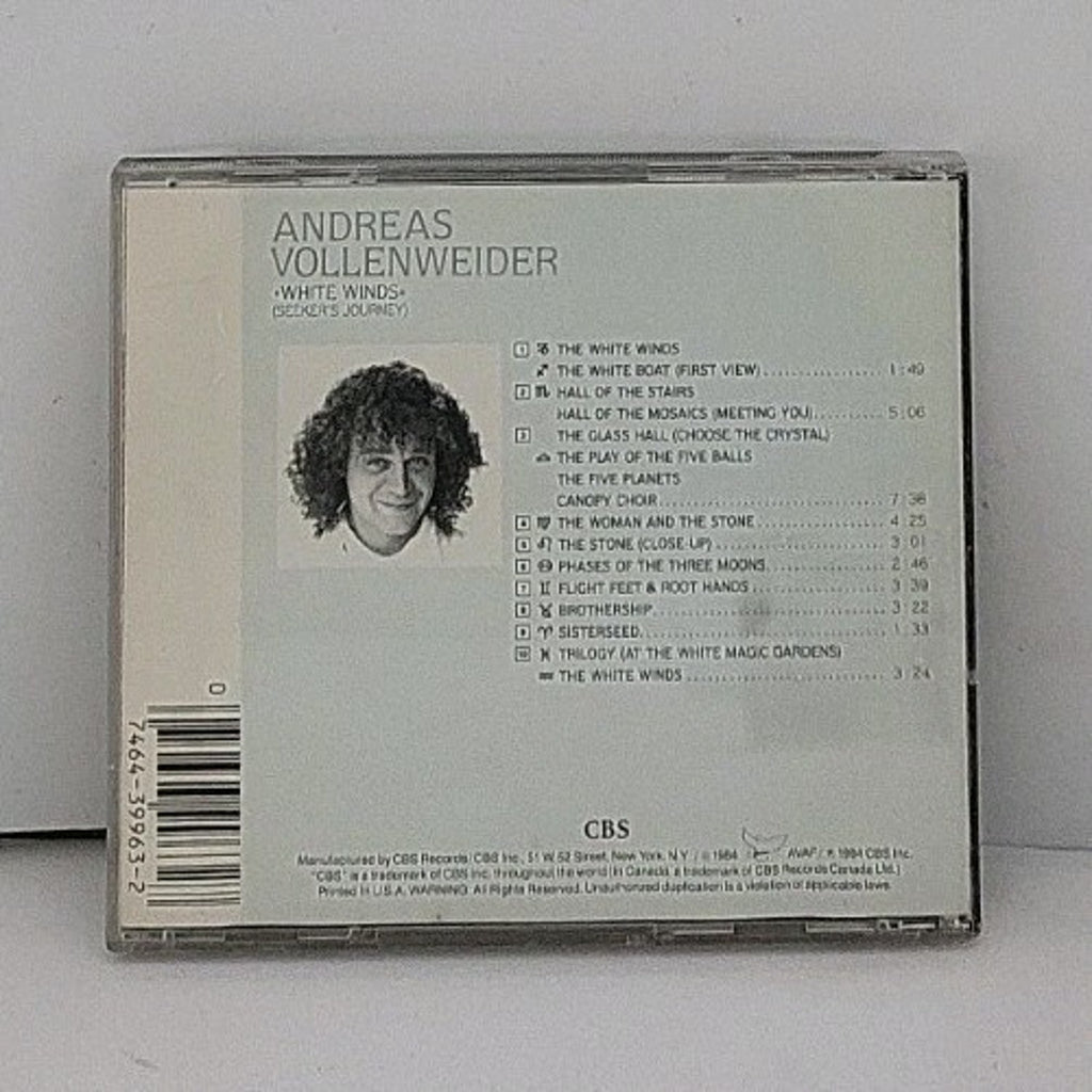 White Winds by Andreas Vollenweider (CD, 1990)