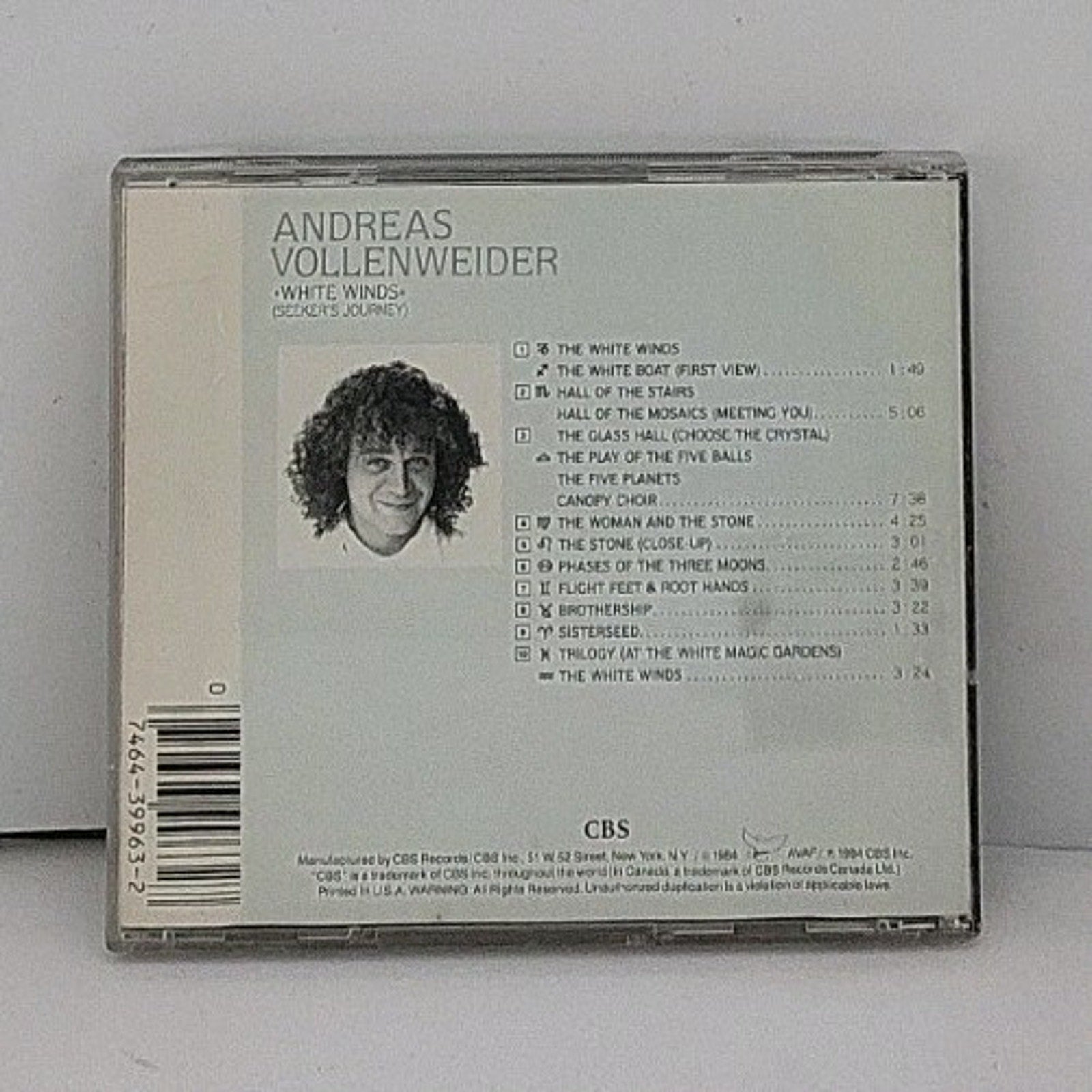 White Winds by Andreas Vollenweider (CD, 1990)