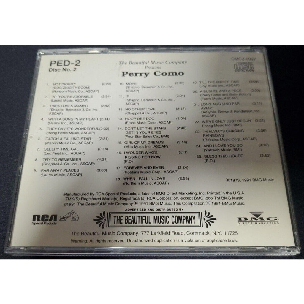 Perry Como Invites You To Dream Along With Me (CD)