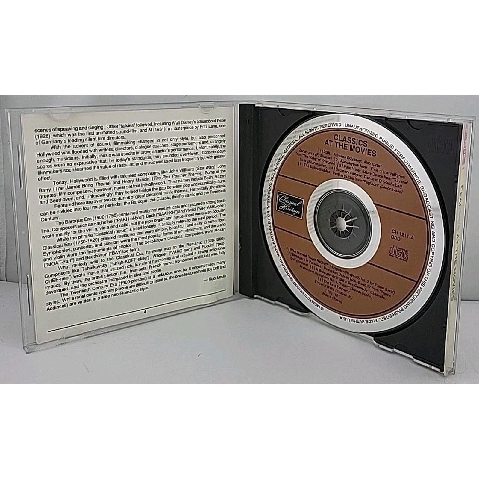 Classics at the Movies [Intersound] by Various Artists (CD, Oct-1994, 4...