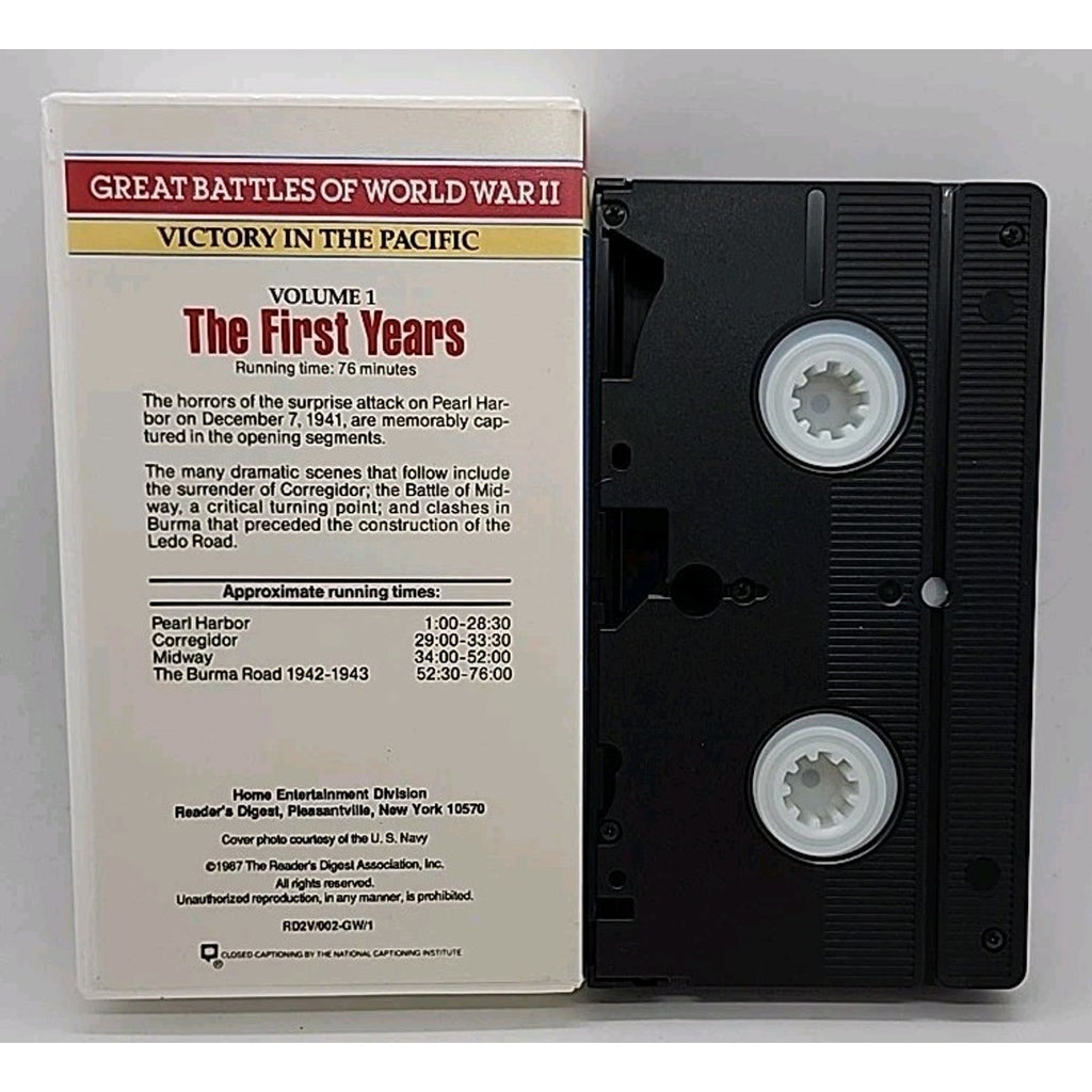 Great Battles Of World War II Victory in the pacific VHS Box Set