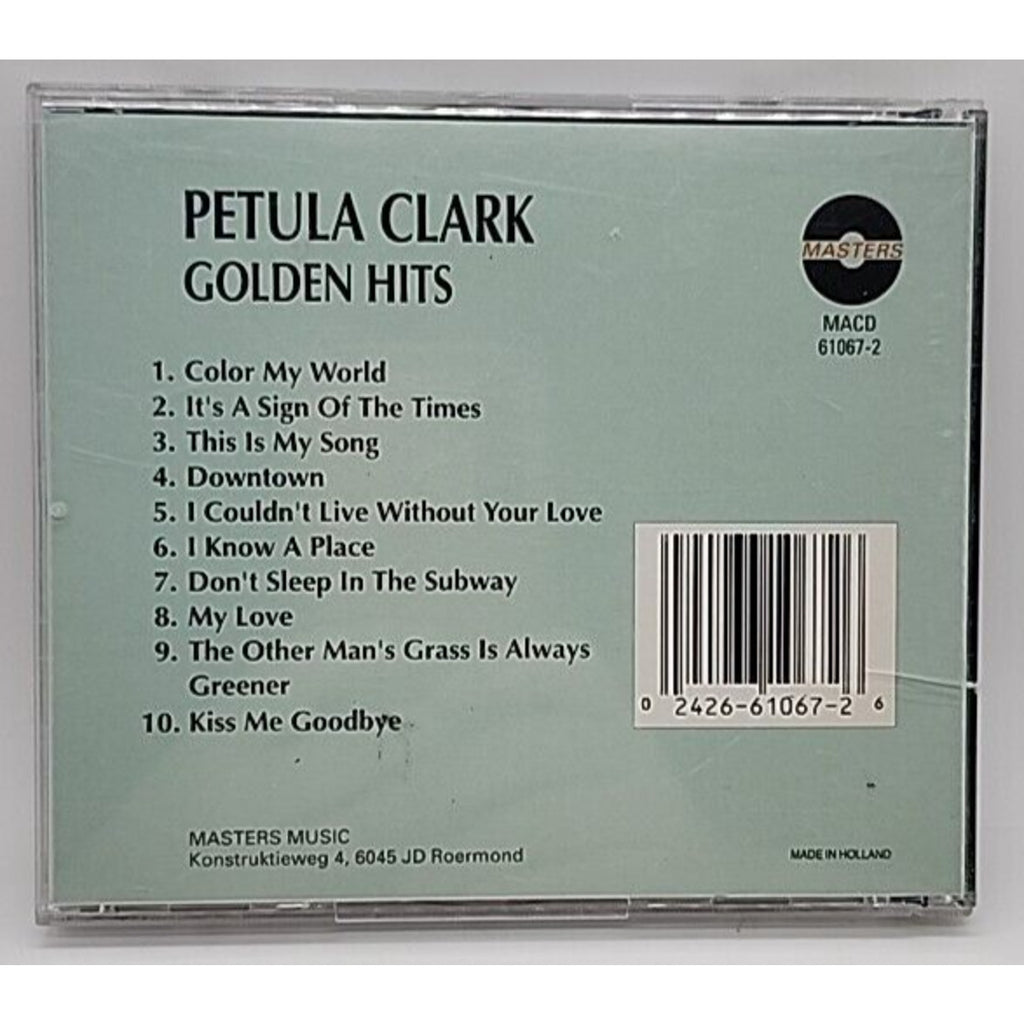 Golden Hits by Petula Clark (CD, Feb-1996, Intercontinental Records)