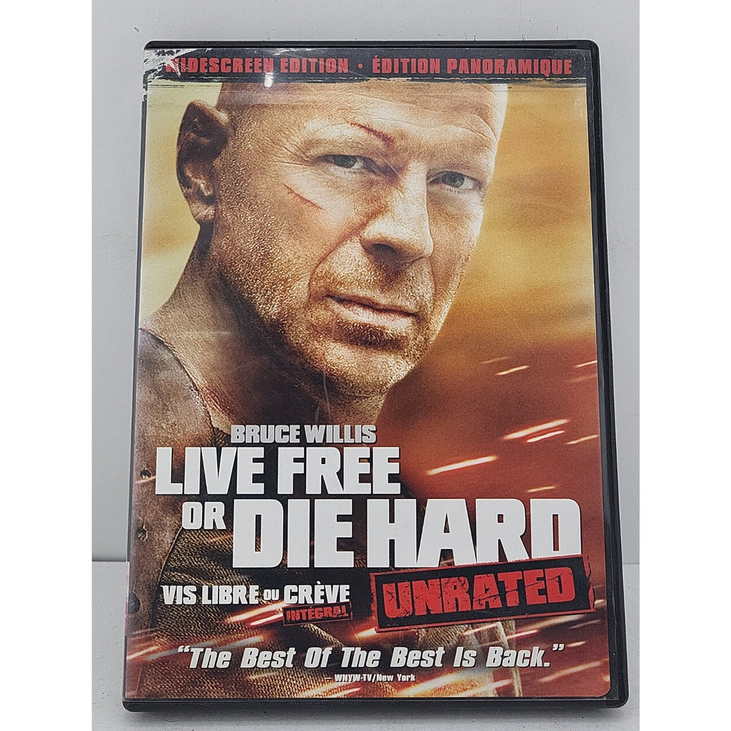 Die Hard 4: Live Free or Die Hard (DVD, 2007, Canadian Unrated Widescreen...