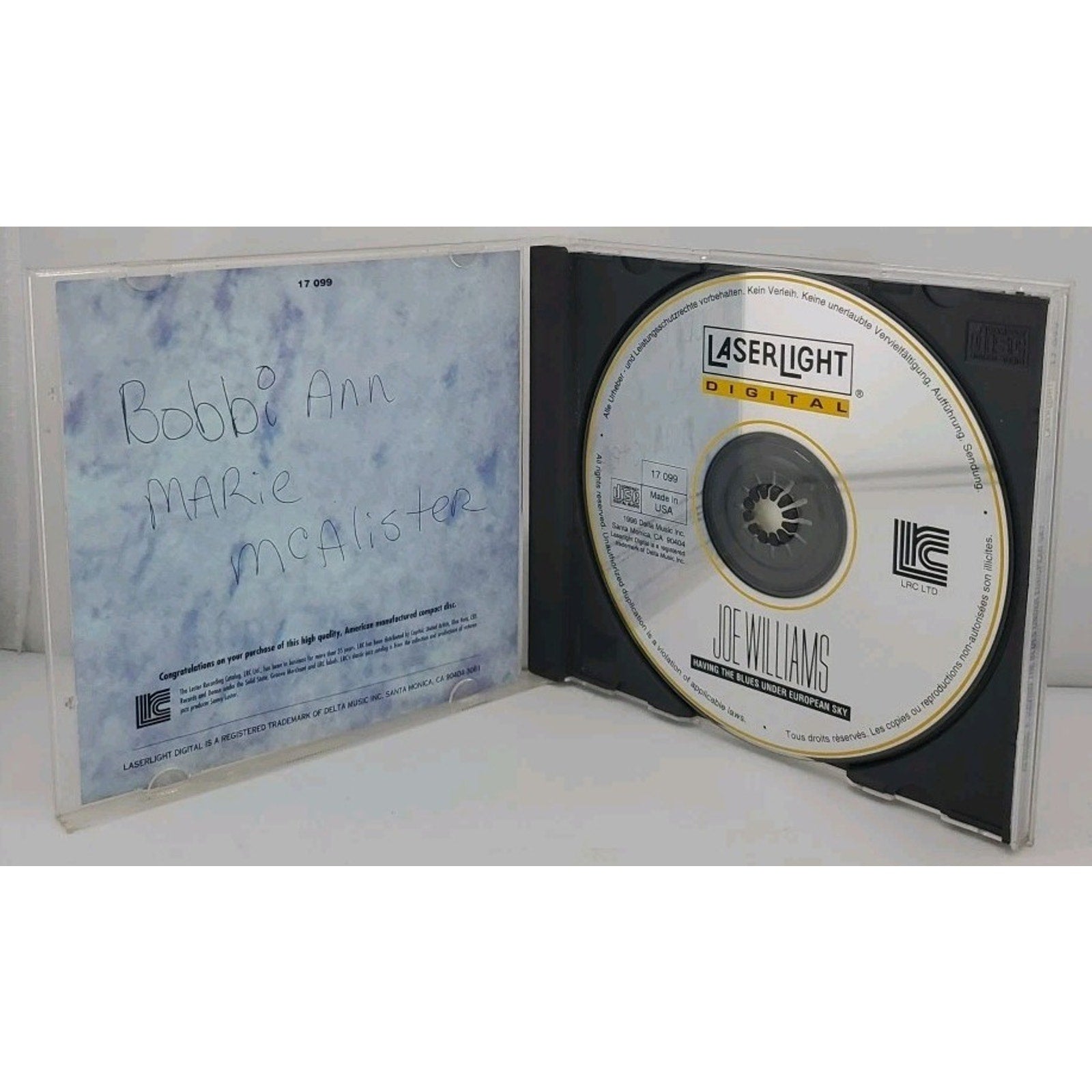 Having the Blues Under a European Sky by Joe Williams (Vocals) (CD, Apr-1997)