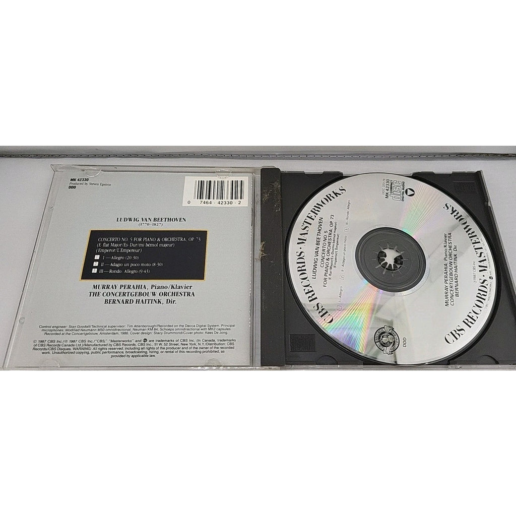 Piano Concerto 5 by Murray Perahia (CD, 1990)