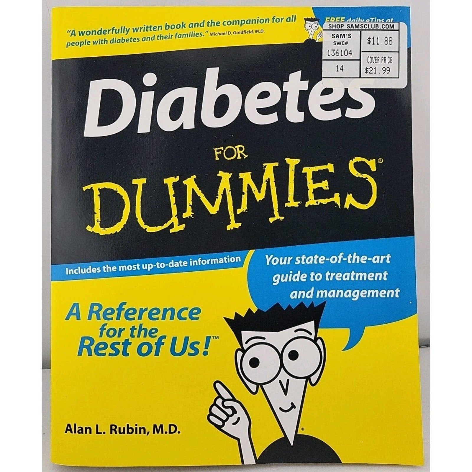 Diabetes for Dummies by Alan L. Rubin (1999, Trade Paperback)