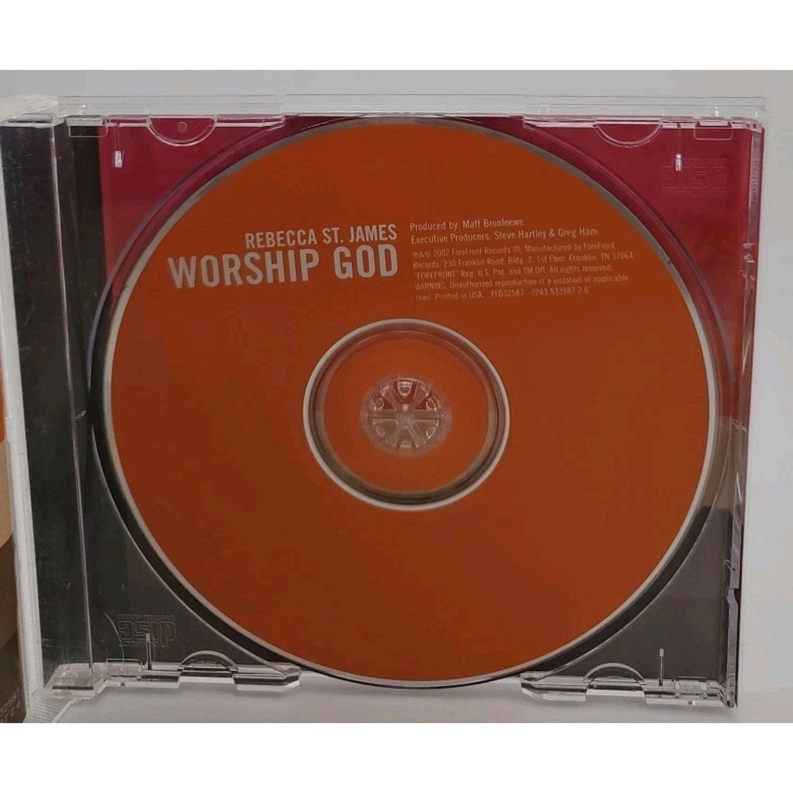 Worship God by Rebecca St. James (CD)