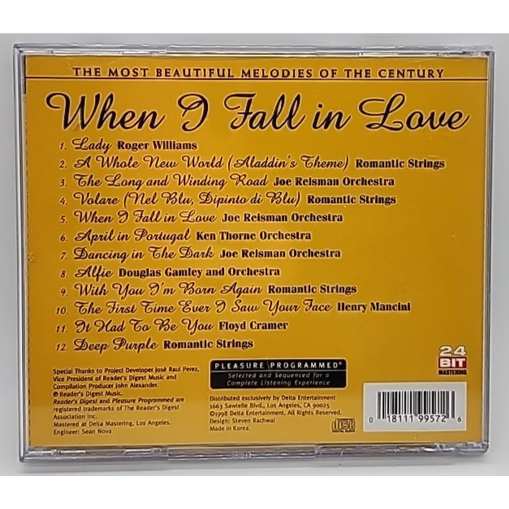 When I Fall in Love by Various Artists (CD, 1999)