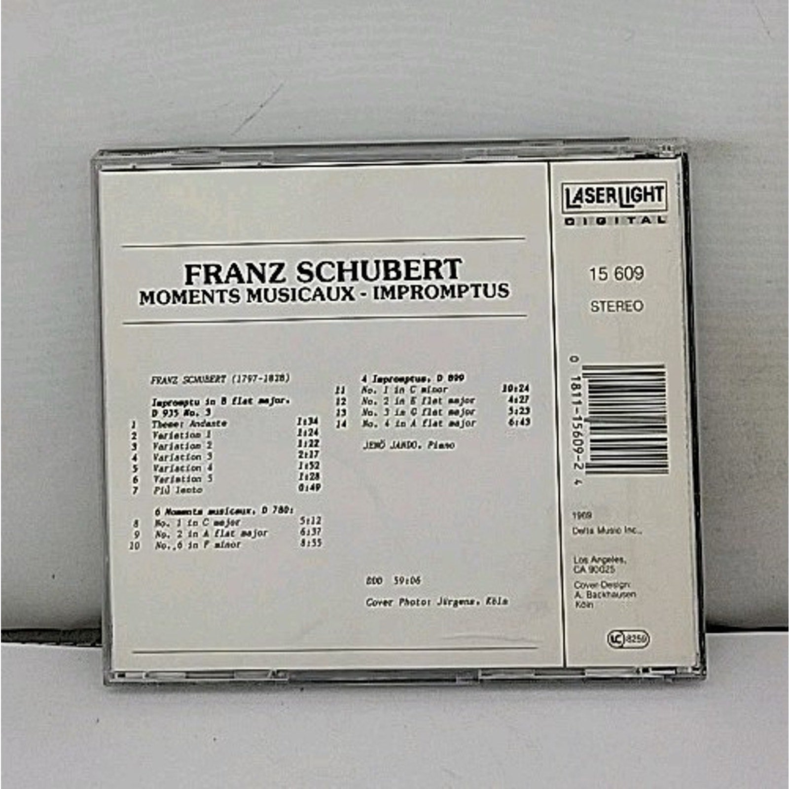 Franz Schubert Moments Musicaux Impromptus Laserlight CD