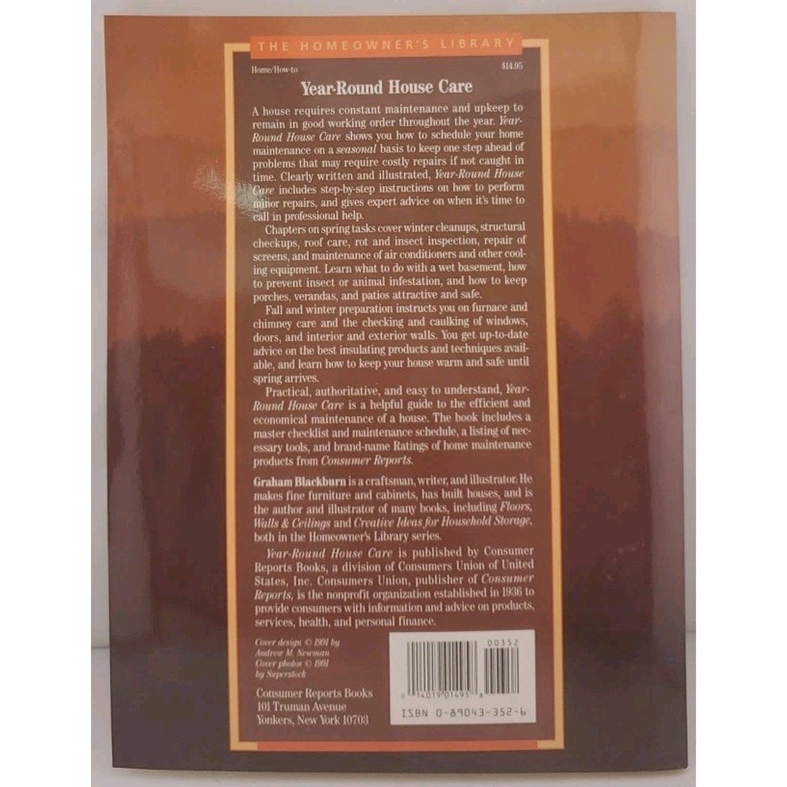 Year Round House Care Consumer Reports Book Sc Graham Blackburn