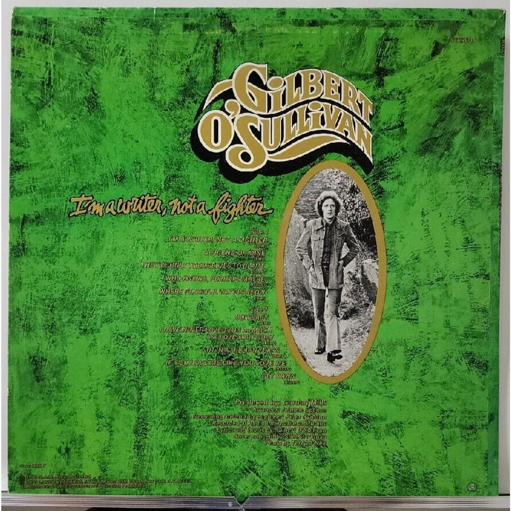 Gilbert O'Sullivan - I'm a Writer Not a Fighter (Record)