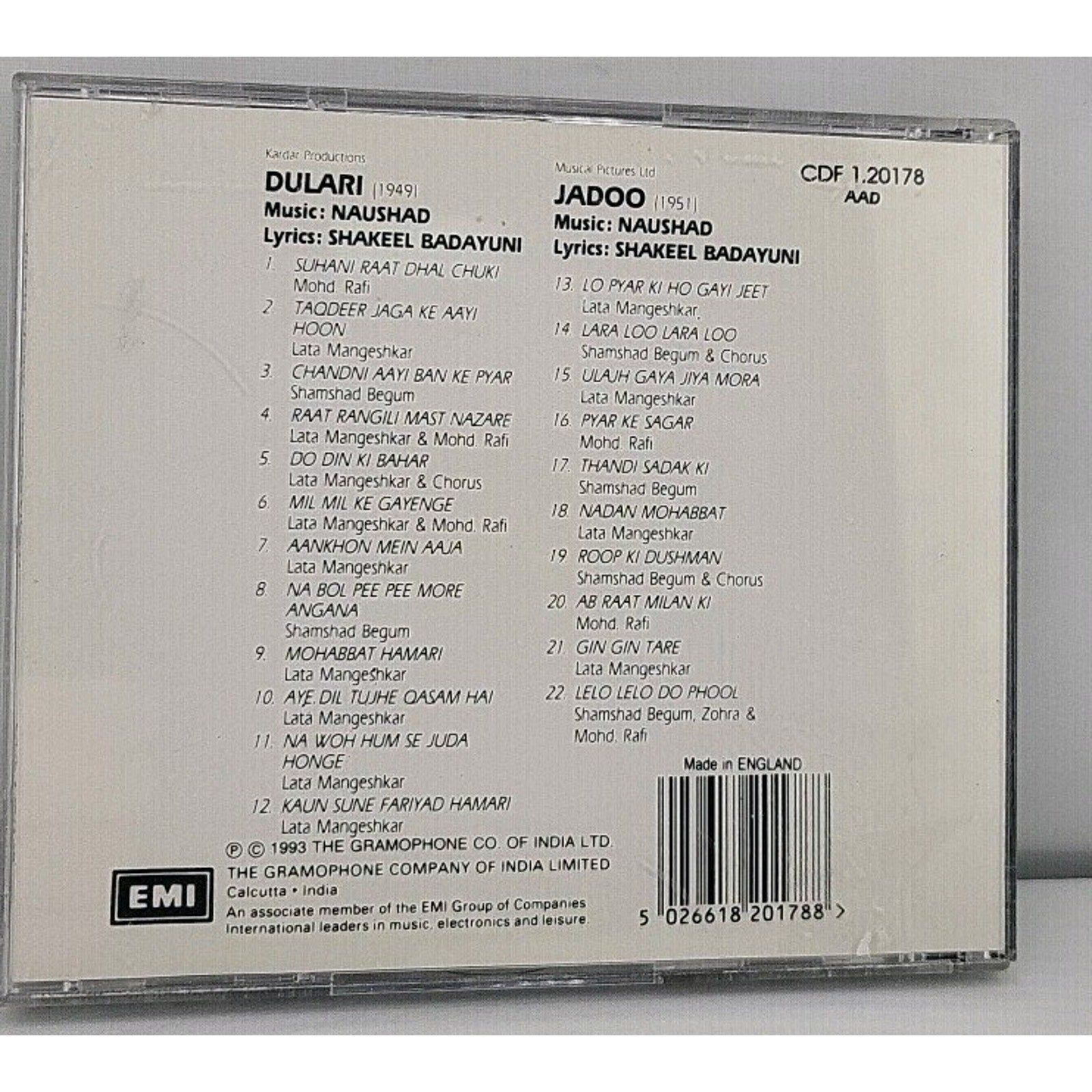 Dulari (1949) - Jadoo (1951) CD