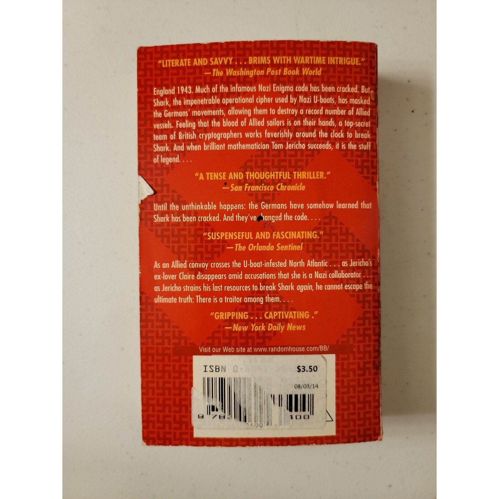 Enigma : A Novel by Robert Harris (1996 Paperback)