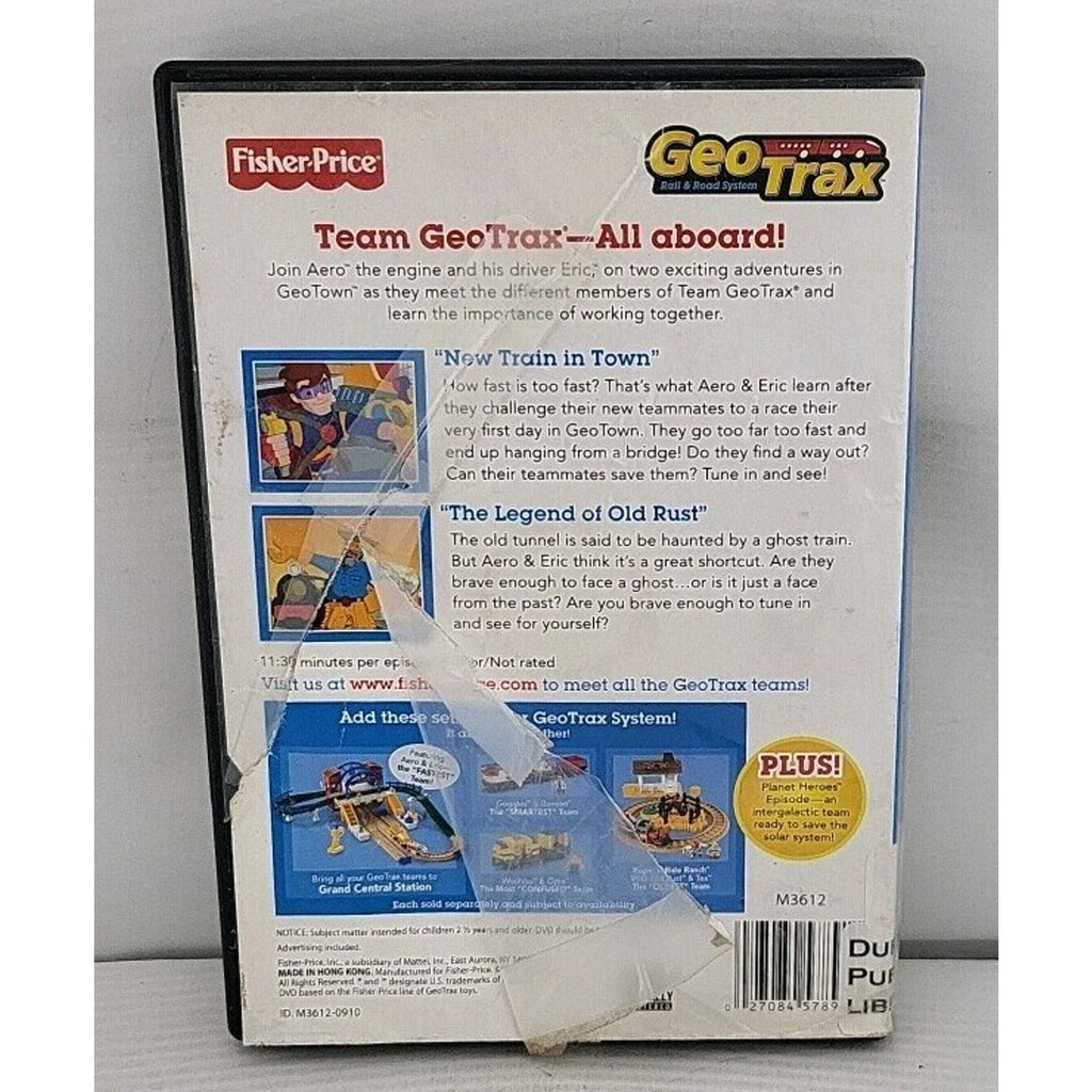 GeoTrax: Team Geo Trax - All Aboard (DVD, 2 episodes, Fisher-Price) Cartoon