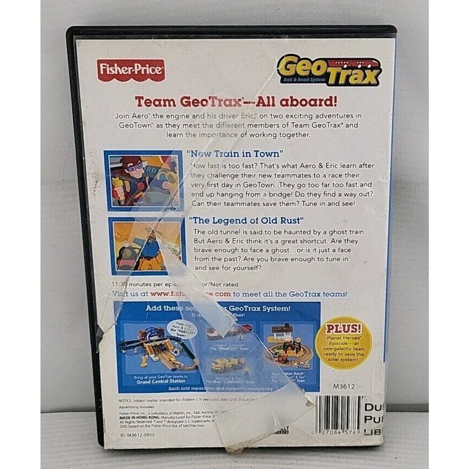 GeoTrax: Team Geo Trax - All Aboard (DVD, 2 episodes, Fisher-Price) Cartoon