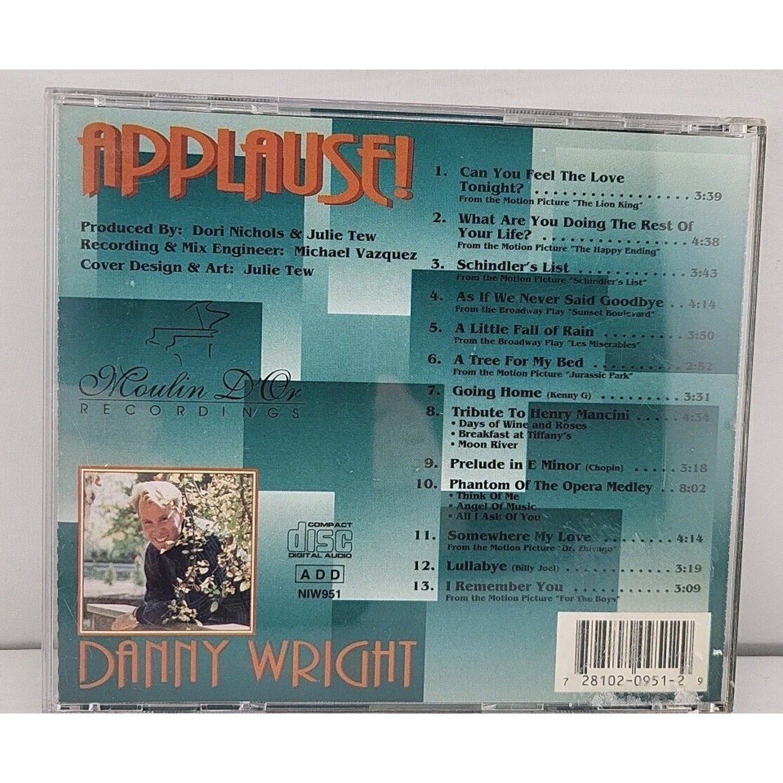 Applause! by Danny Wright (CD, 1995)