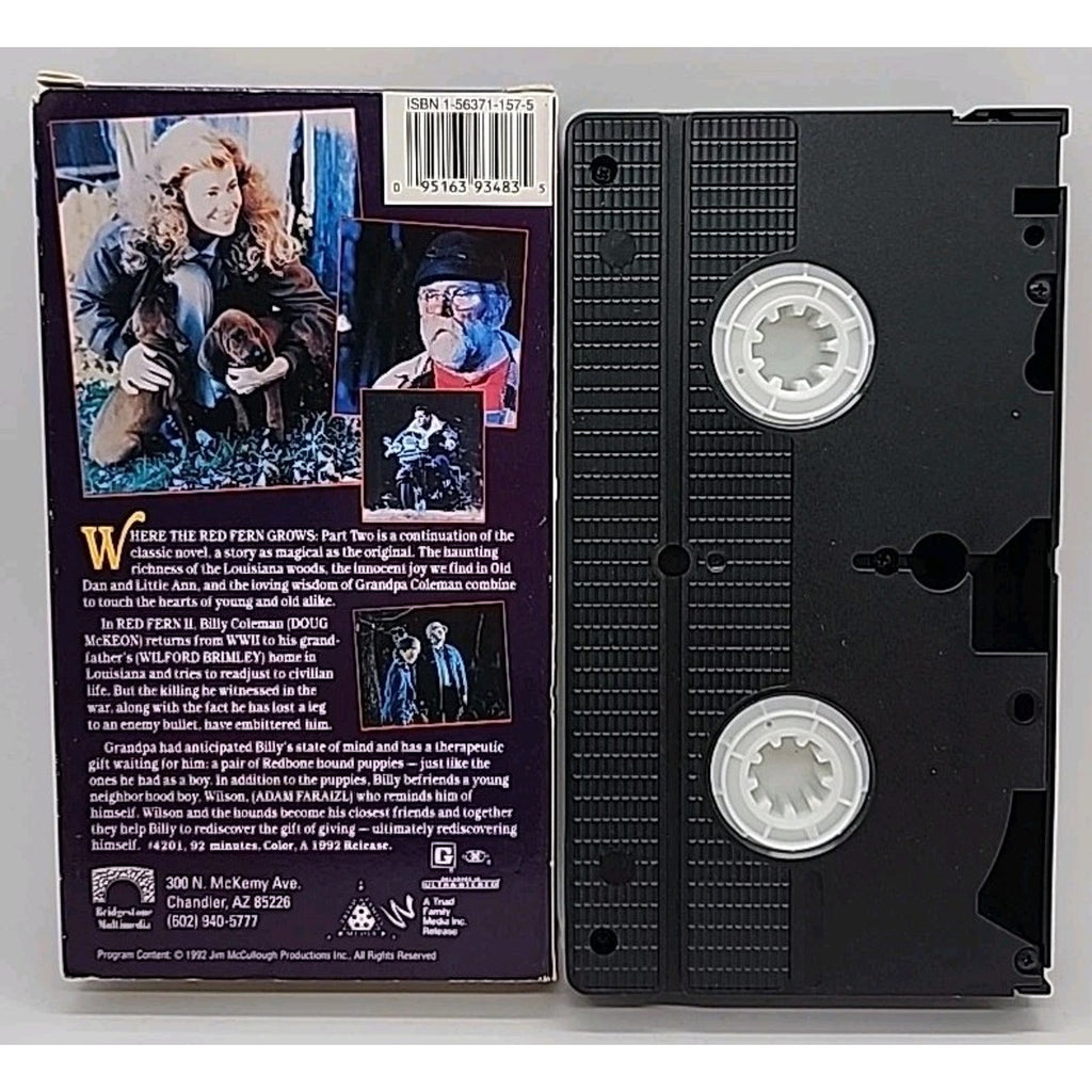 Where the Red Fern Grows - Part 2 (VHS, 1997)