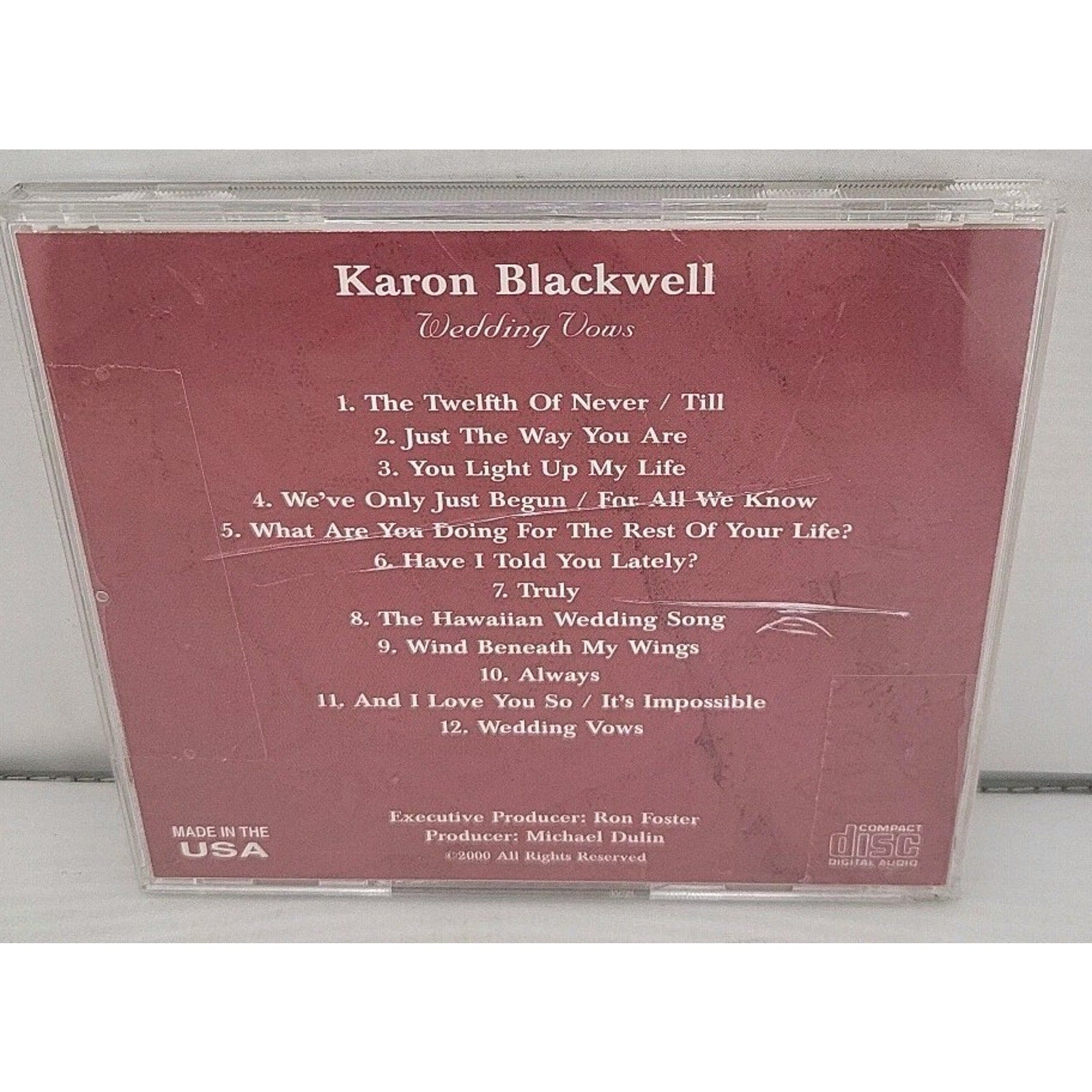 Karon Blackwell - Wedding Vows CD 1997 Signed