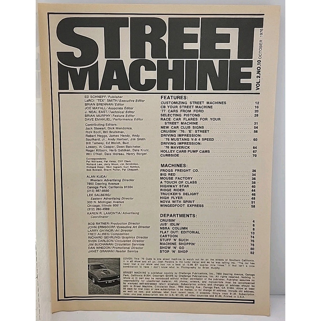 Street Machine Magazine - October 1976 - Vol. 2 No. 10