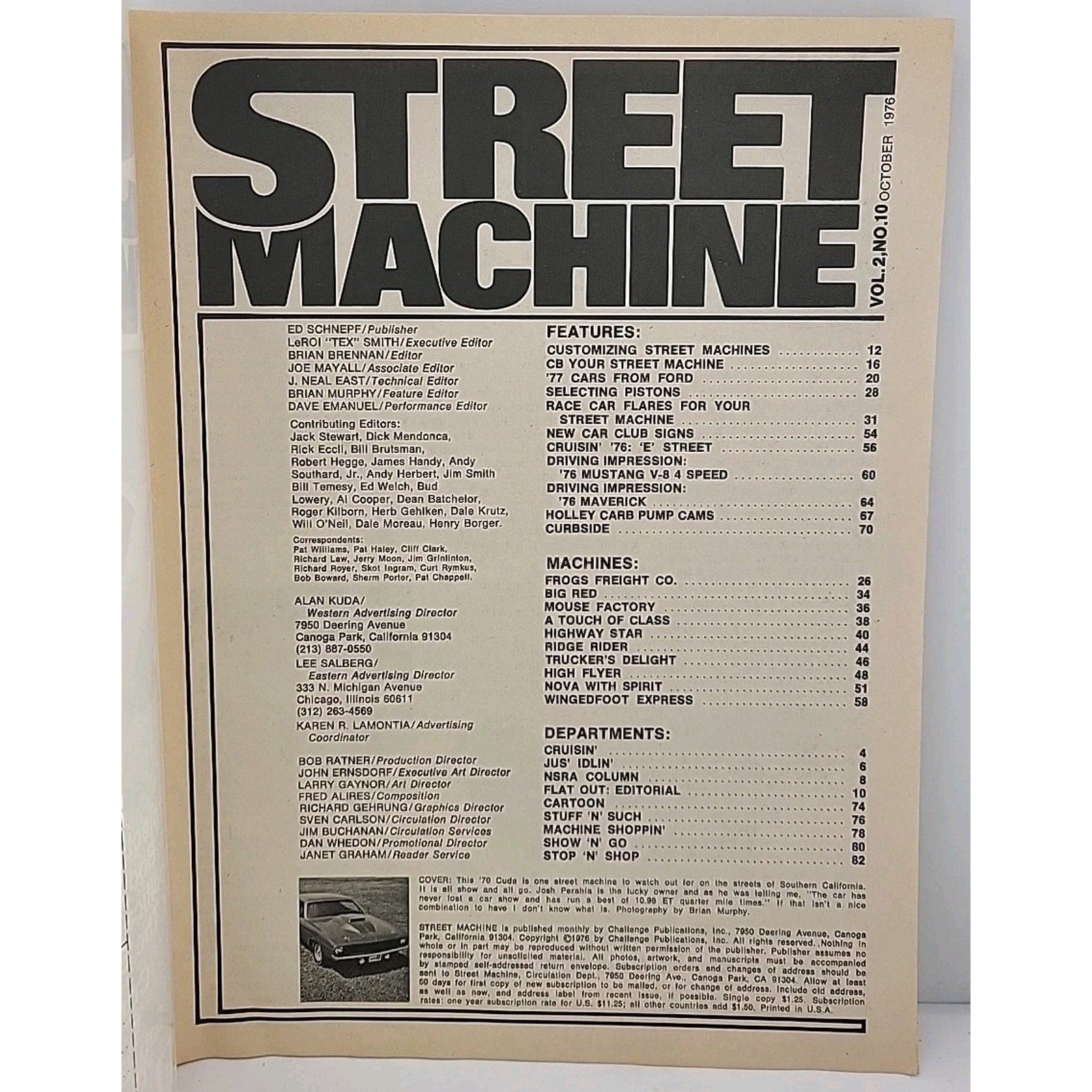 Street Machine Magazine - October 1976 - Vol. 2 No. 10
