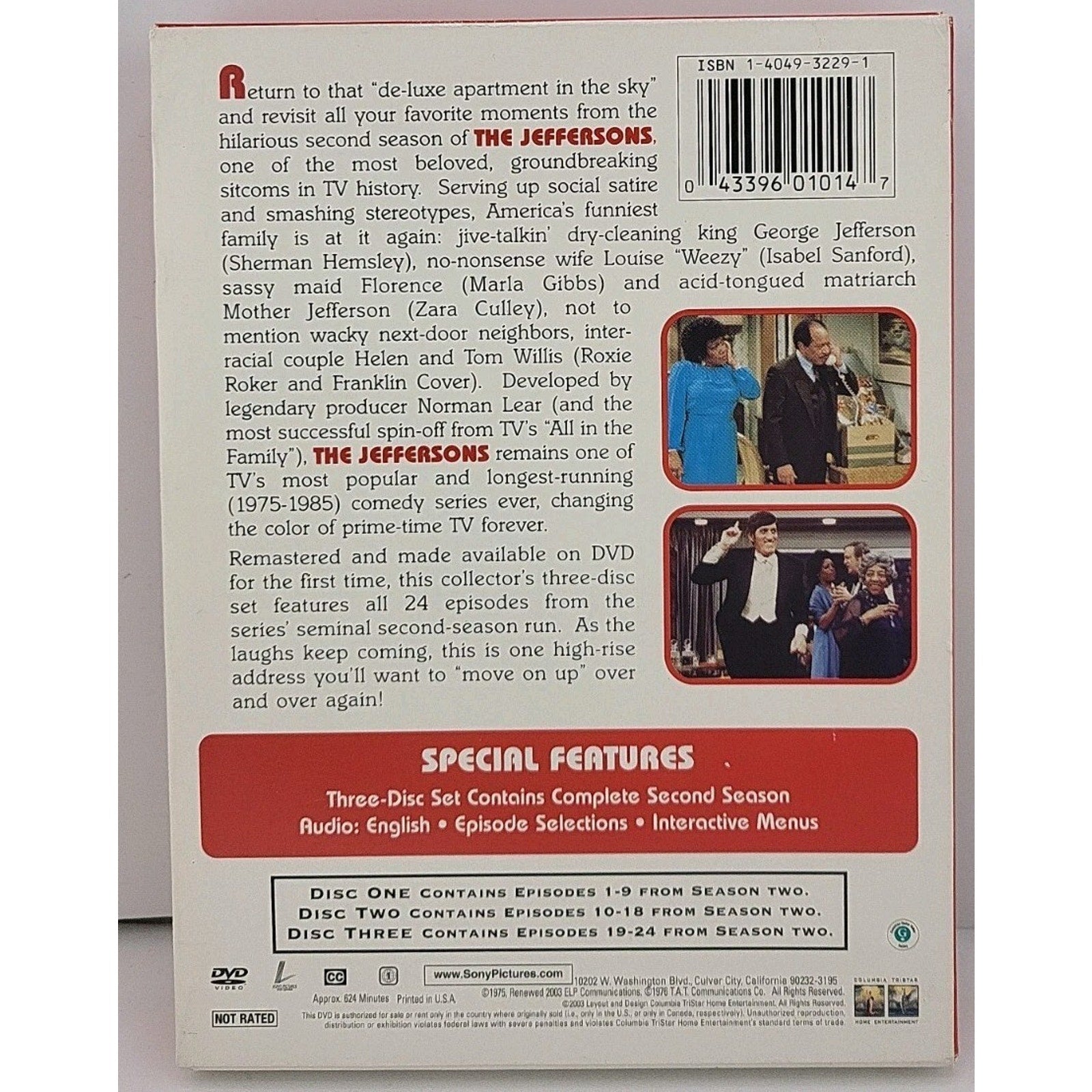 The Jeffersons - The Complete Second Season (DVD, 2003, 3-Disc Set)