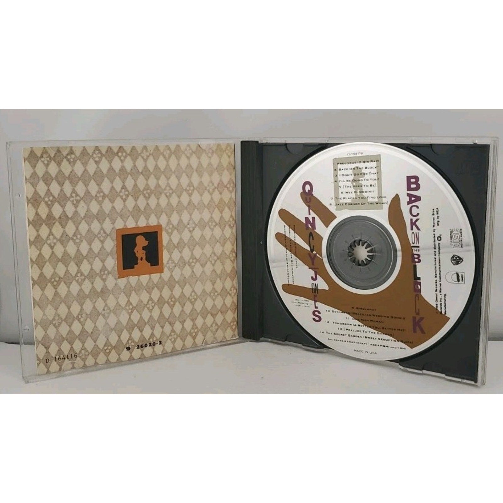 Back on the Block by Quincy Jones (CD, Nov-1989, Qwest)