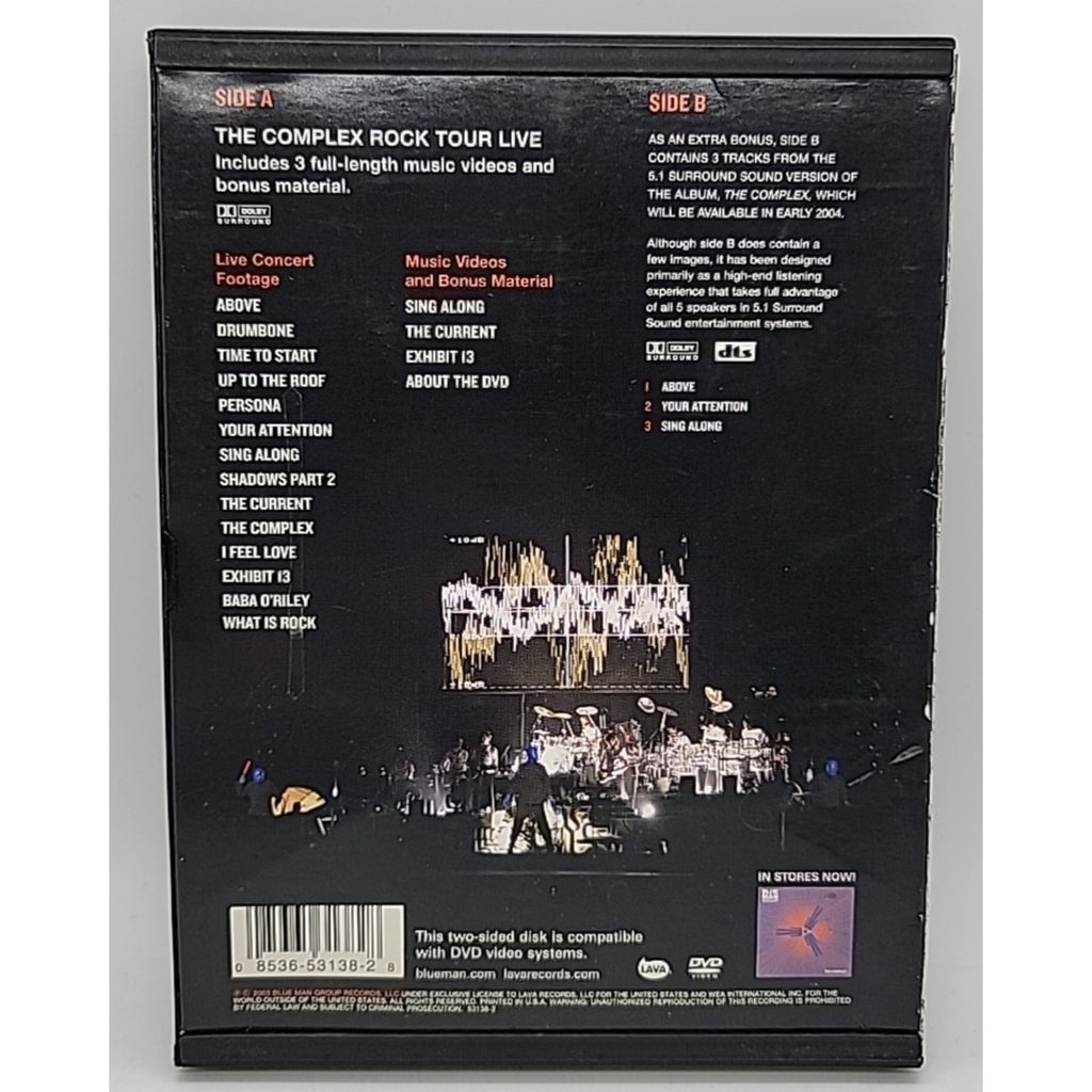 Blue Man Group: the Complex Rock Tour Live (DVD, 2003)