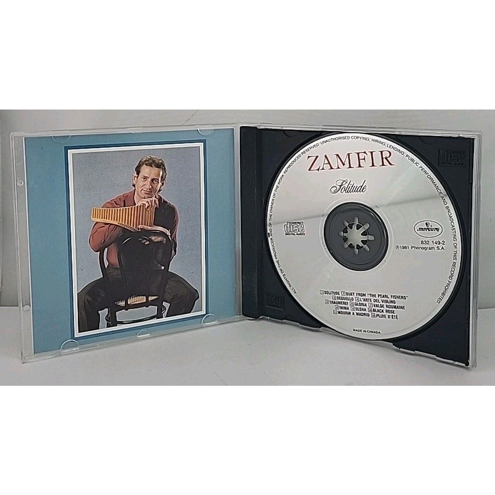 Gheorghe Zamfir - Solitude (CD, 1981, Mercury / Polygram) Canadian Import