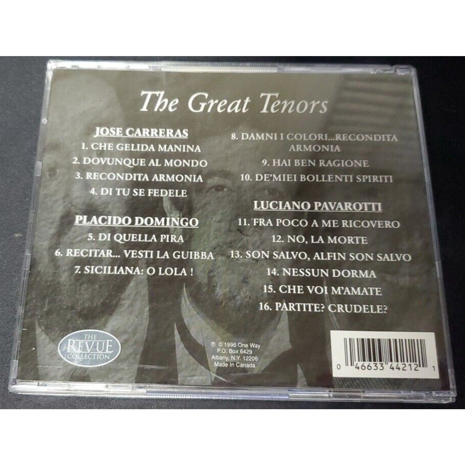 The Great Tenors (CD, Nov-1997, Revue Collection)