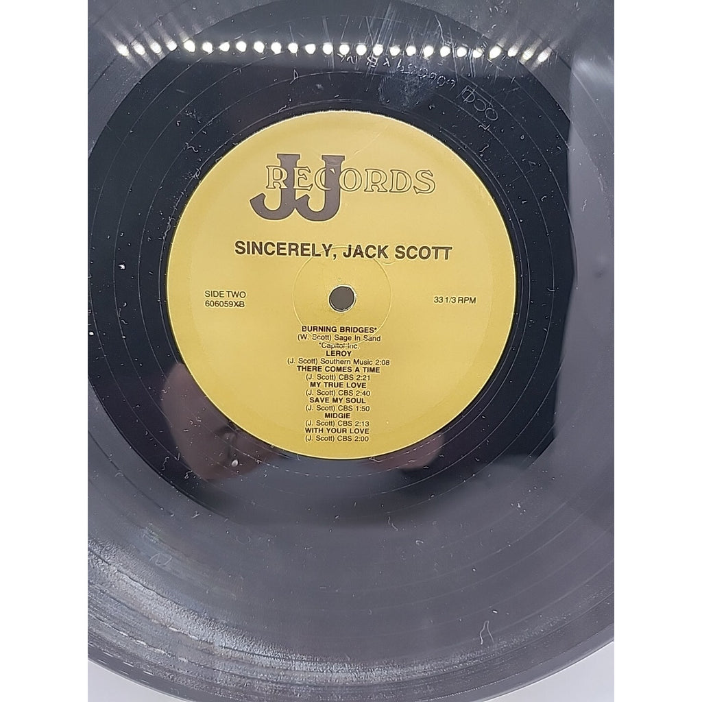 Sincerely, Jack Scott (Record)