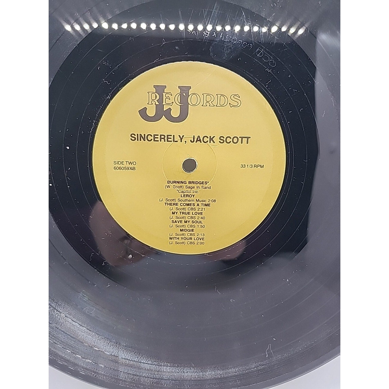 Sincerely, Jack Scott (Record)