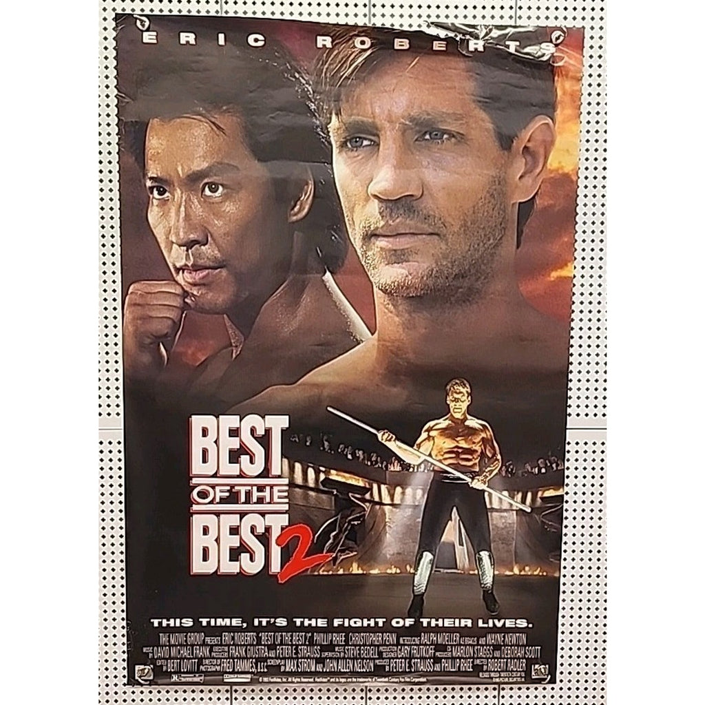 Best of the Best 2 Movie Poster 1993 Eric Roberts 27”x40” Martial Arts Taekwondo
