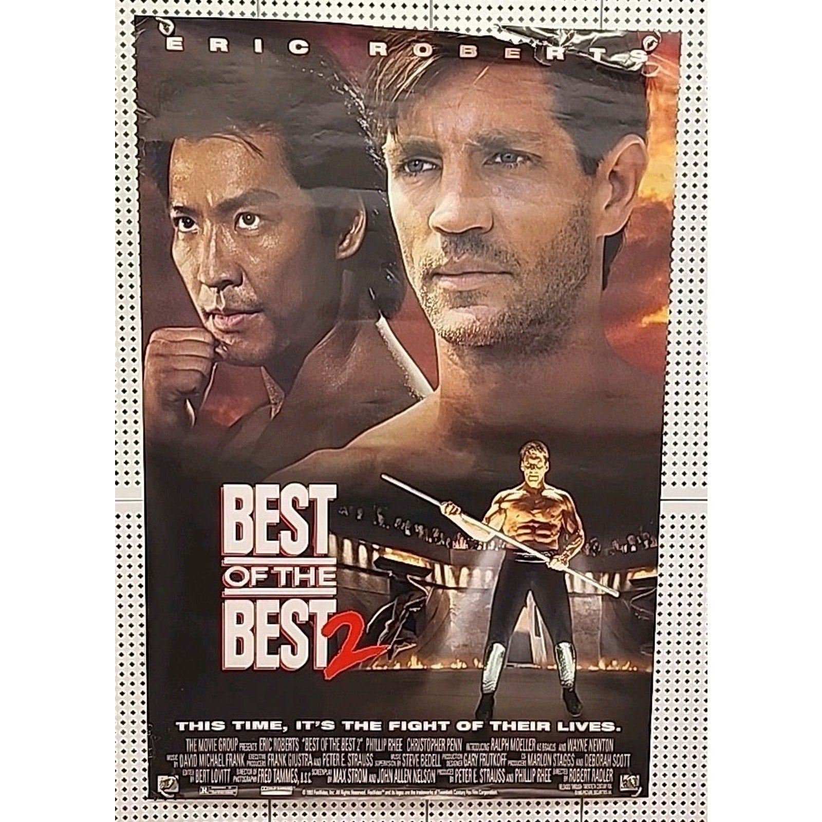 Best of the Best 2 Movie Poster 1993 Eric Roberts 27”x40” Martial Arts Taekwondo