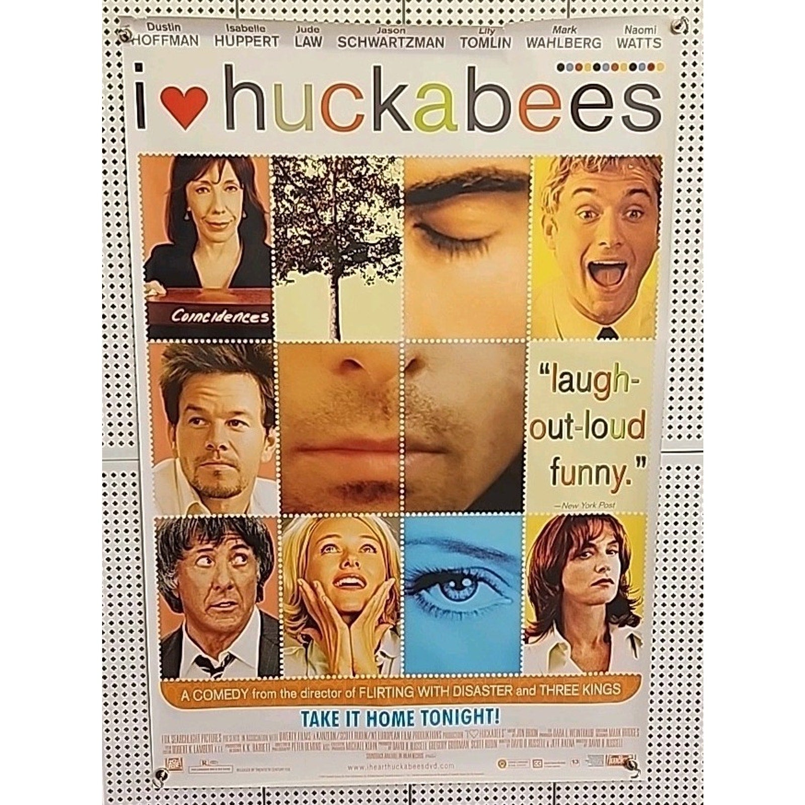 I Heart Huckabees Movie Poster 27 X 40 Dustin Hoffman Jude Law Mark Wahlberg