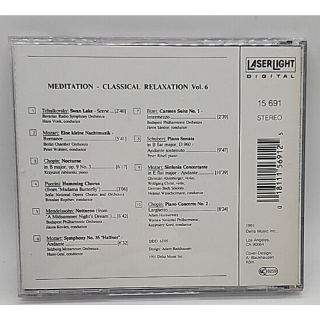 Vol. 6-Classical Relaxation by Meditation (CD, 1991)