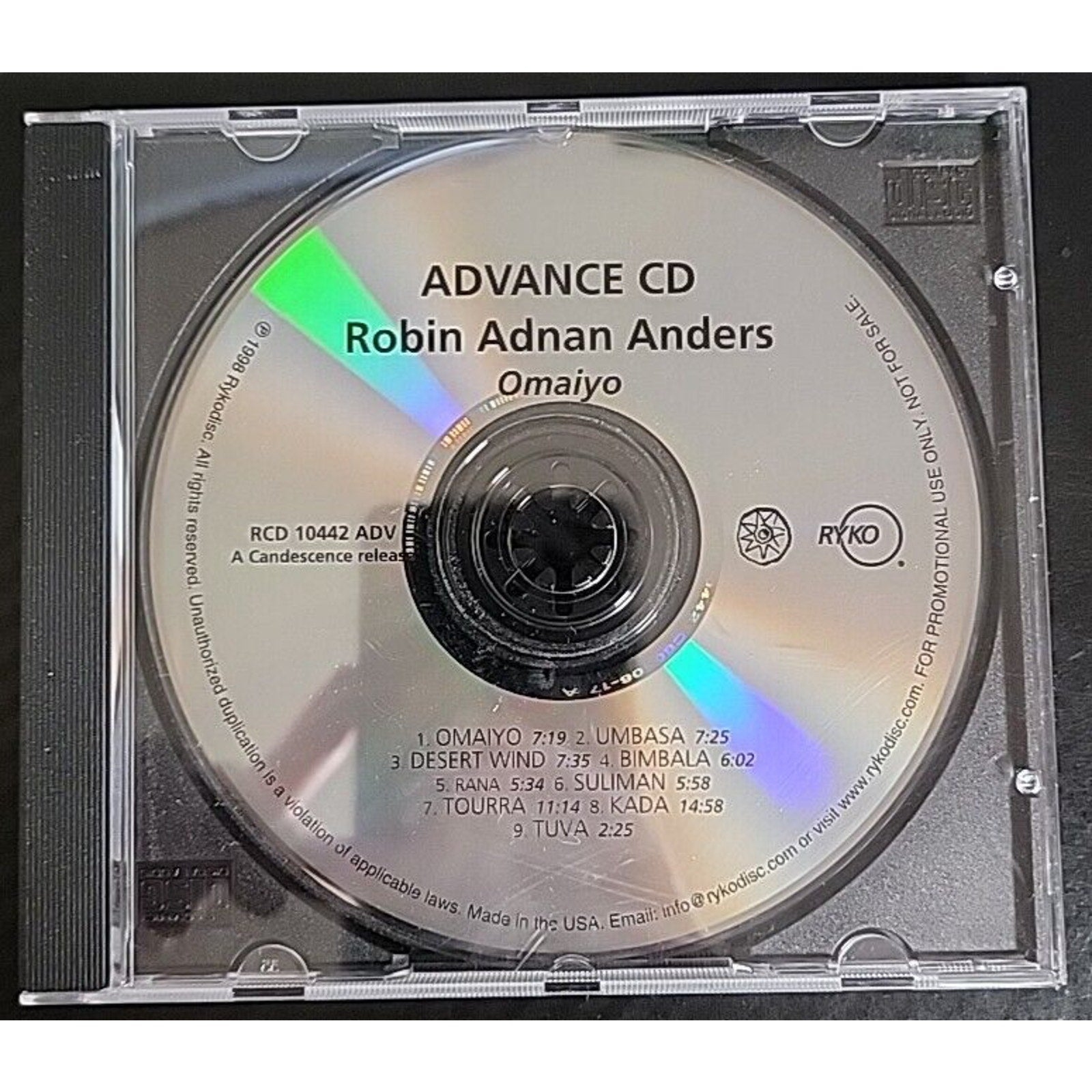 Advance CD Robin Adnan Anders Omaiyo (CD)