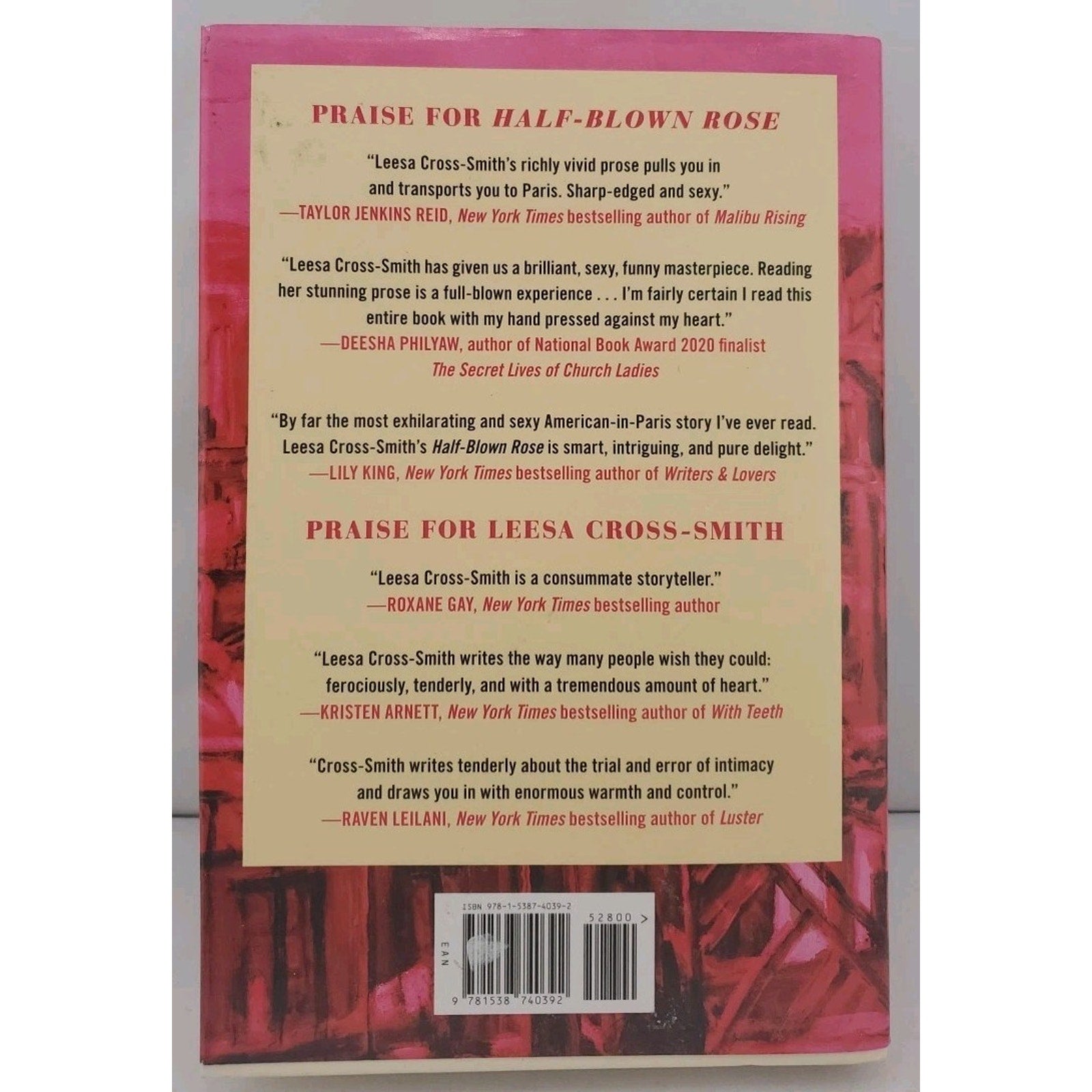 Half-Blown Rose : A Novel by Leesa Cross-Smith (Hardcover)