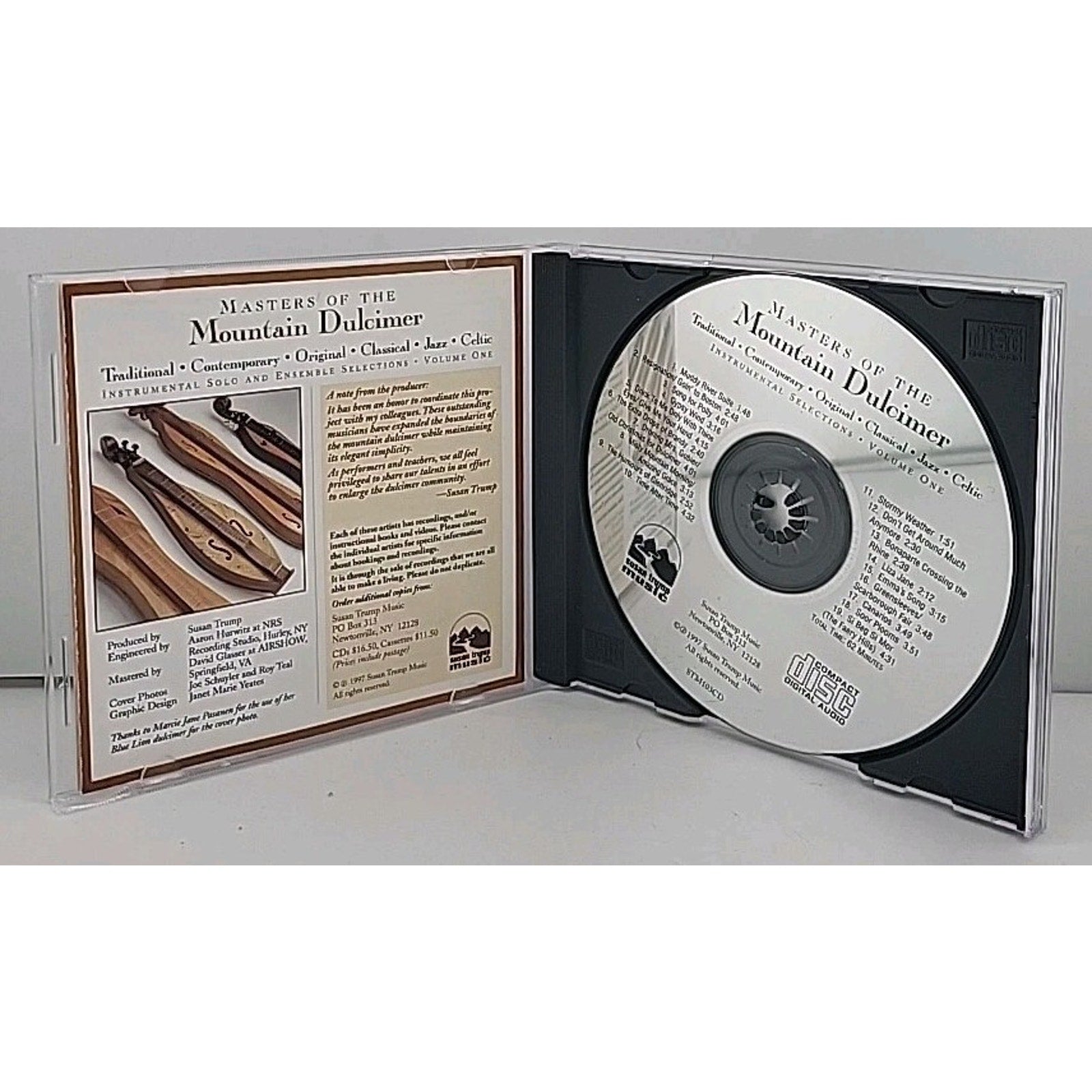 Masters of the Mountain Dulcimer CD 1997 Instrumental Celtic Folk Susan Trump