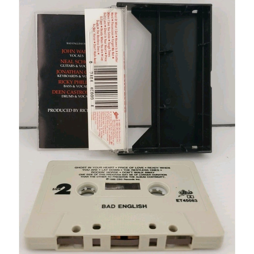 Bad English (Self Titled) Cassette 1989