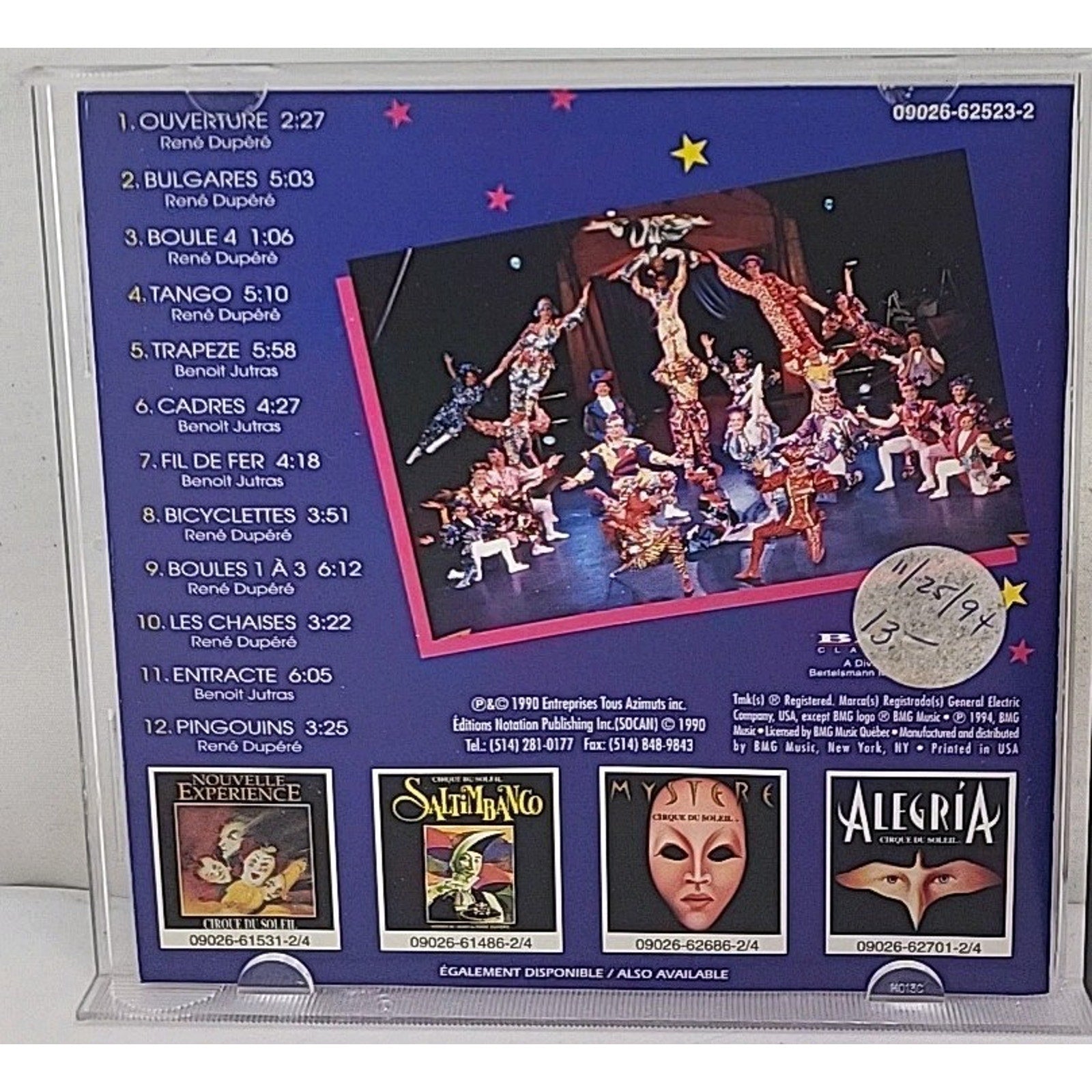 Classic Original by Cirque Du Soleil (CD, 1994)