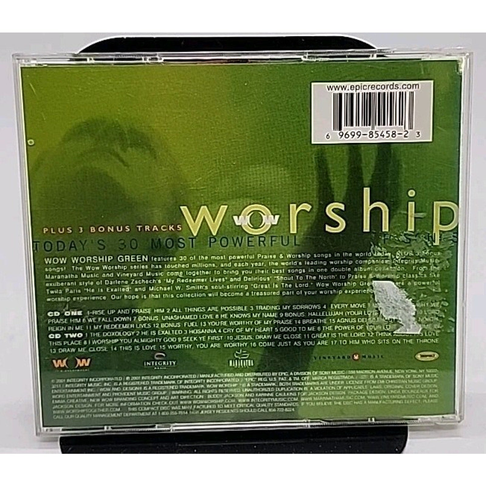 WoW Worship Green by Various Artists (CD, 2001, 2-Discs)