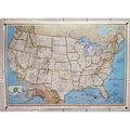 National Geographic Society "The United States" Map (1987) 43x30