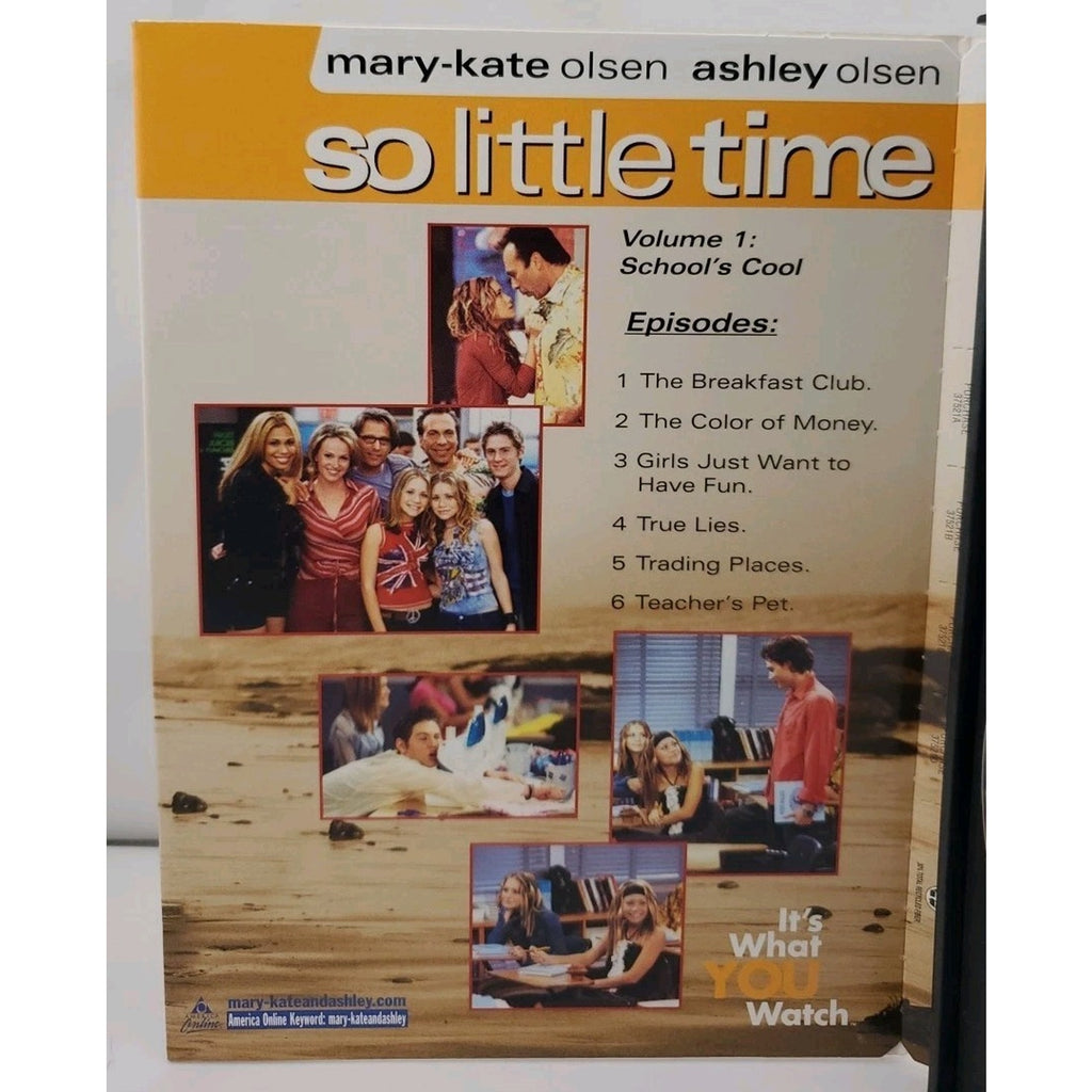 Mary-Kate Ashley Olsen - So Little Time Vol. 1: Schools Cool (DVD, 2002)
