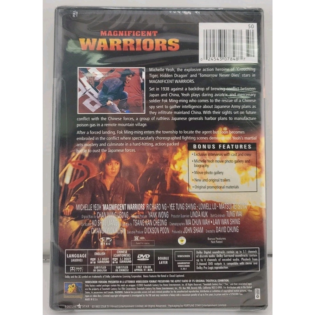 Magnificent Warriors (DVD, 2003, Hong Kong Legends) *Brand New*