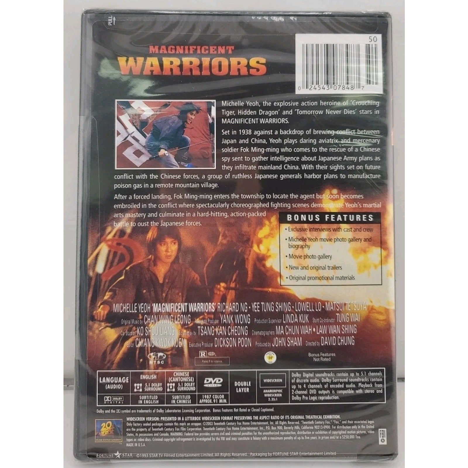 Magnificent Warriors (DVD, 2003, Hong Kong Legends) *Brand New*