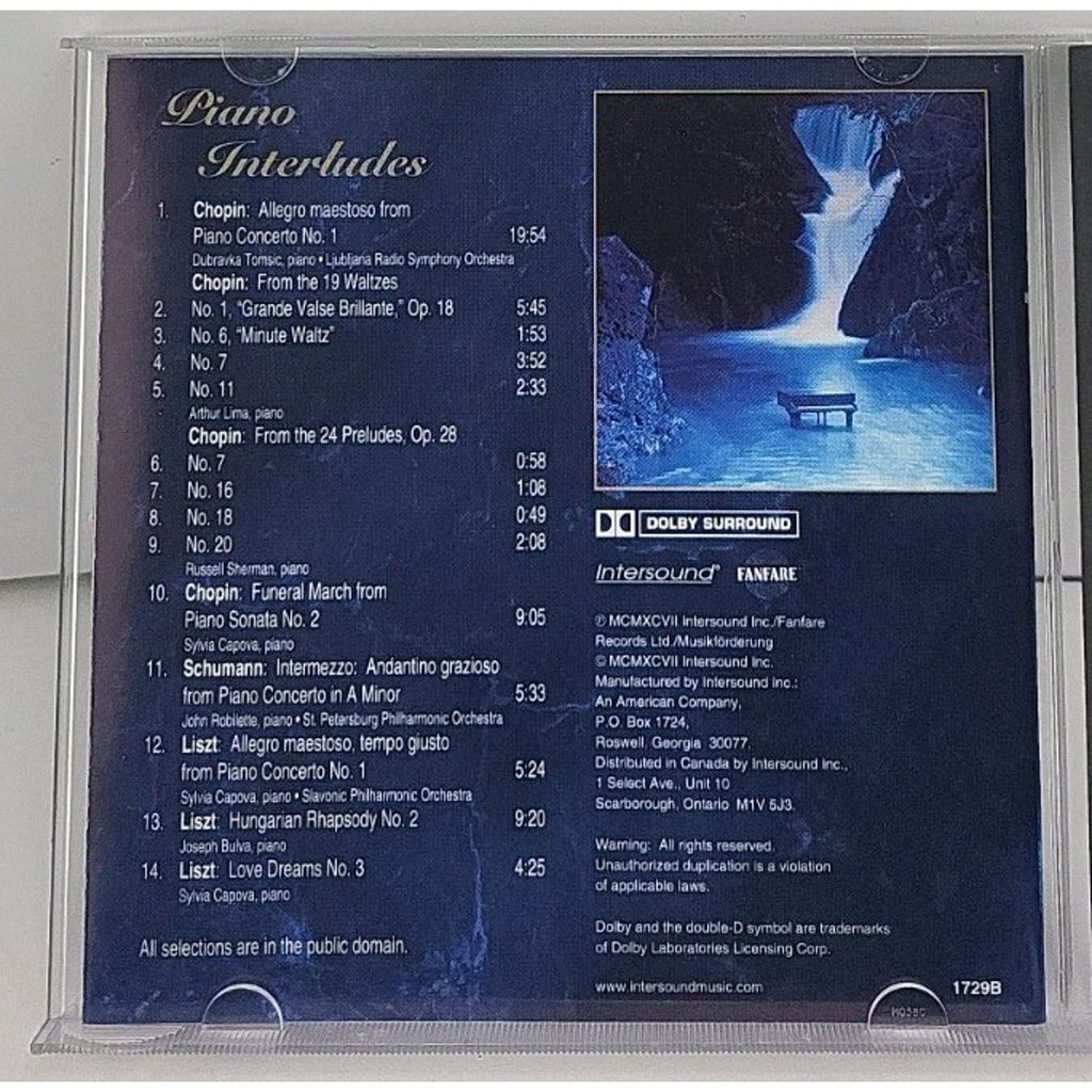 Piano Interludes by Piano Interludes (CD, 1997) *DISC B*