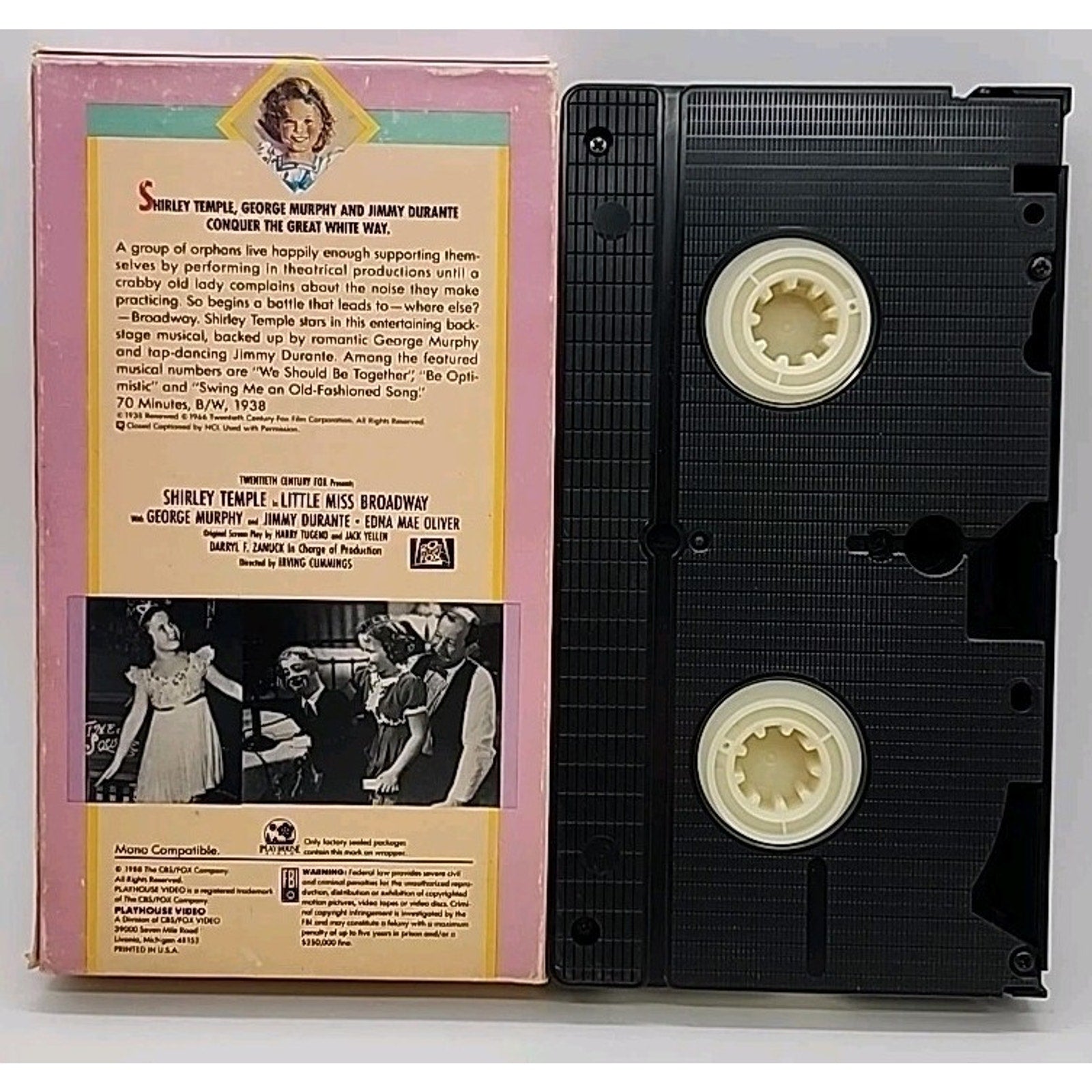 Little Miss Broadway (VHS, 1988)