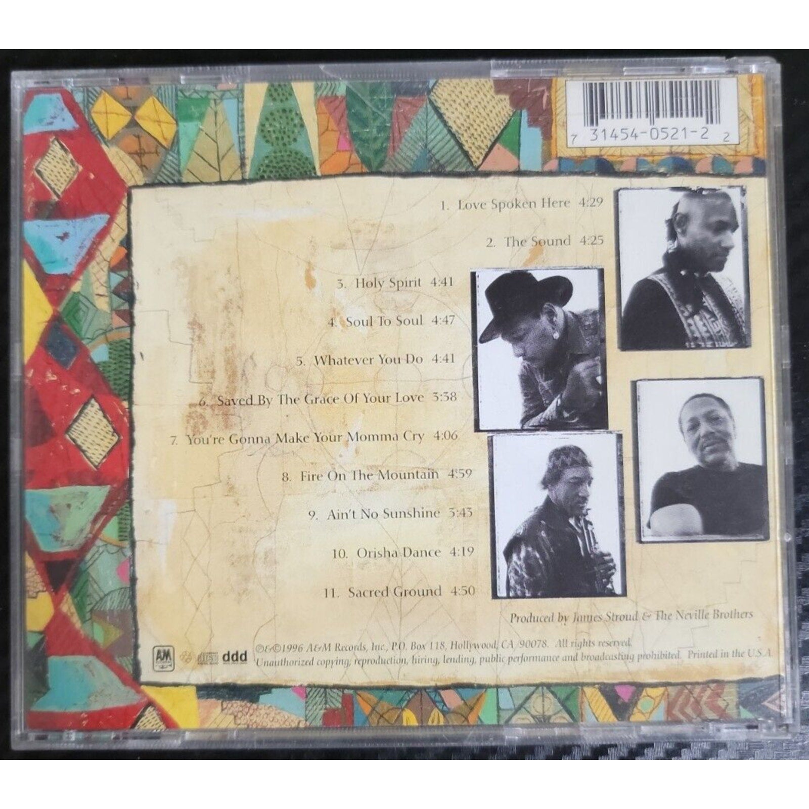 Mitakuye Oyasin Oyasin/All My Relations by Neville Brothers (CD, May-1996,...